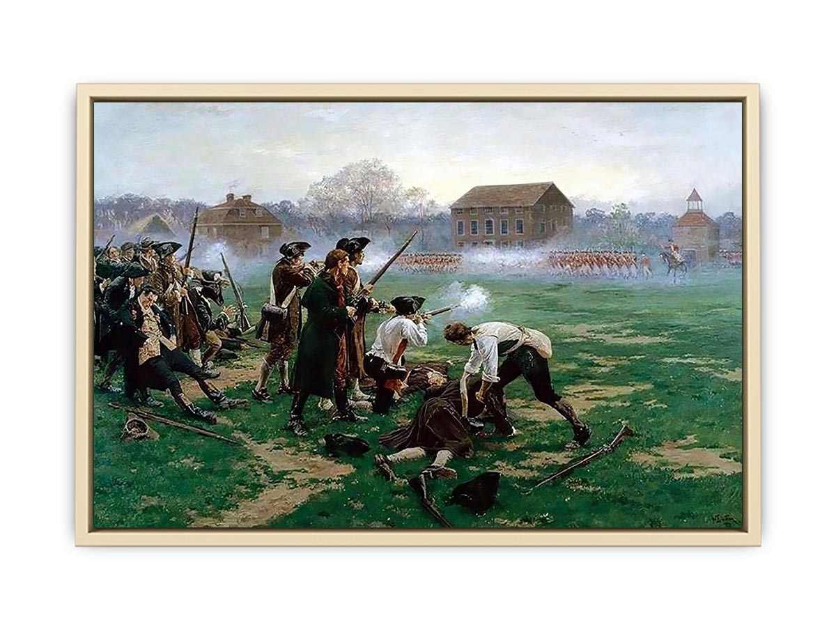 The Battle of Lexington, 19th April 1775  Art Print
