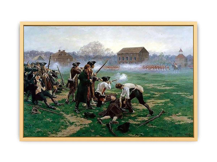The Battle of Lexington, 19th April 1775 Streched canvas