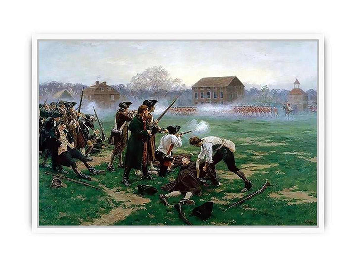 The Battle of Lexington, 19th April 1775 Framed Print