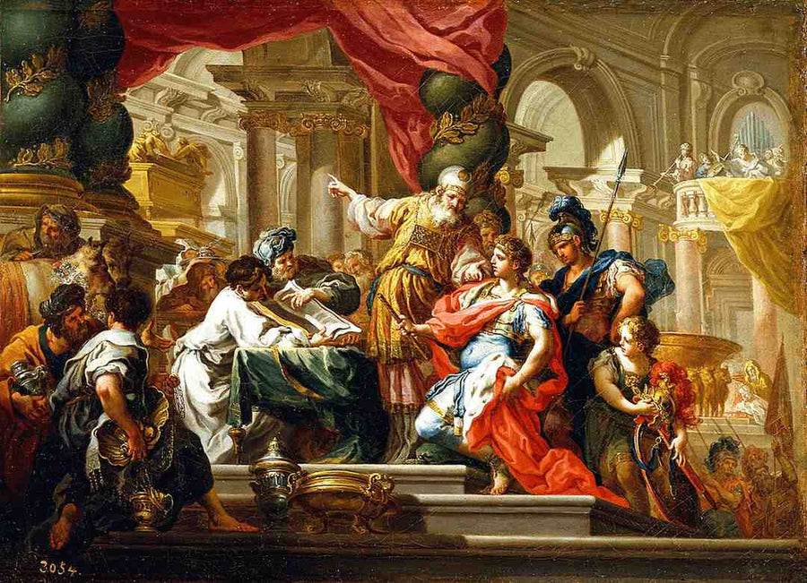 Alexander the Great in the Temple of Jerusalem by Sebastiano Conca