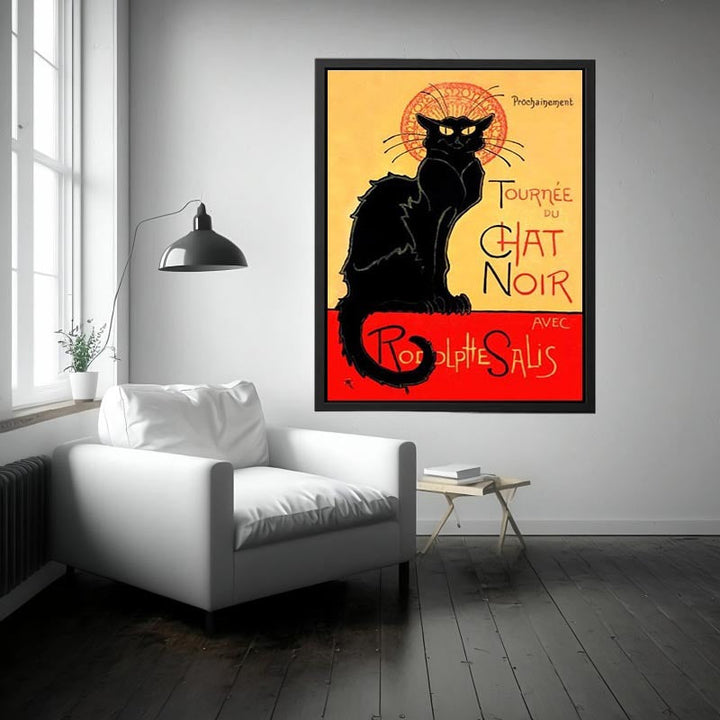 Le Chat Noir By Steinlen Painting