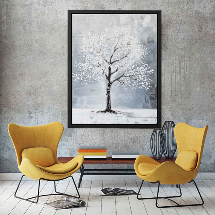 White Tree Painting