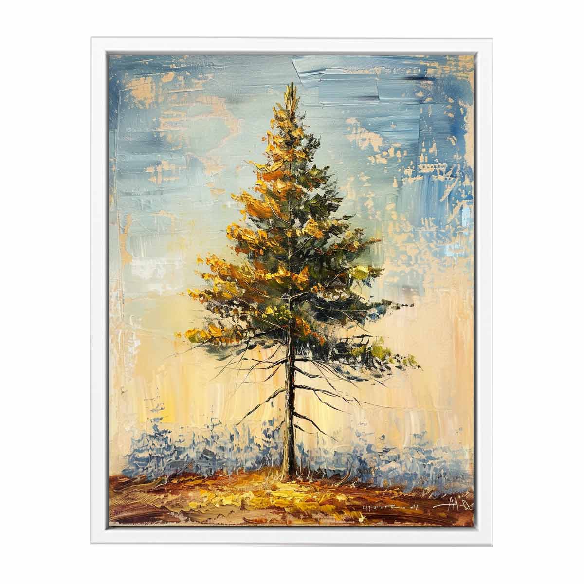 Pine Tree  Painting Framed Print