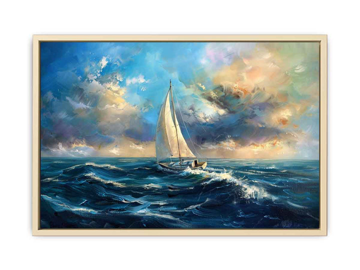Sailing Boat Painting  Art Print