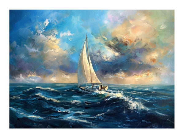 Sailing Boat Painting