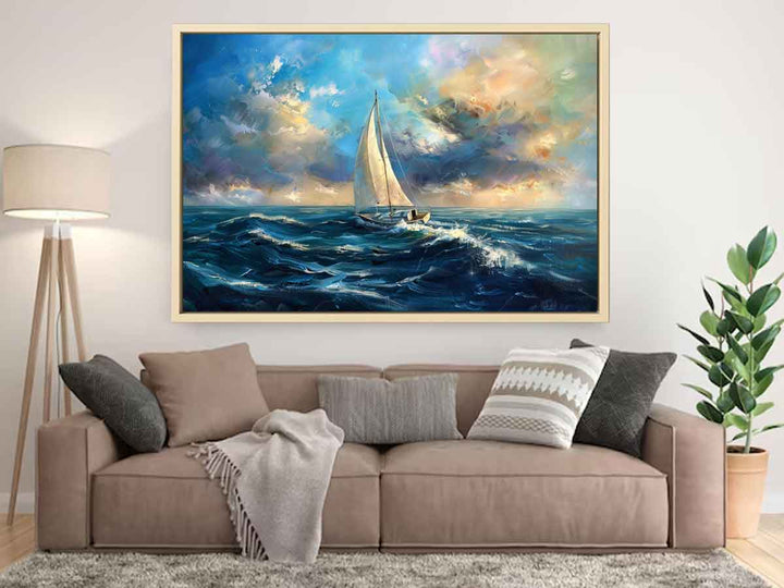 Sailing Boat Painting Art Print
