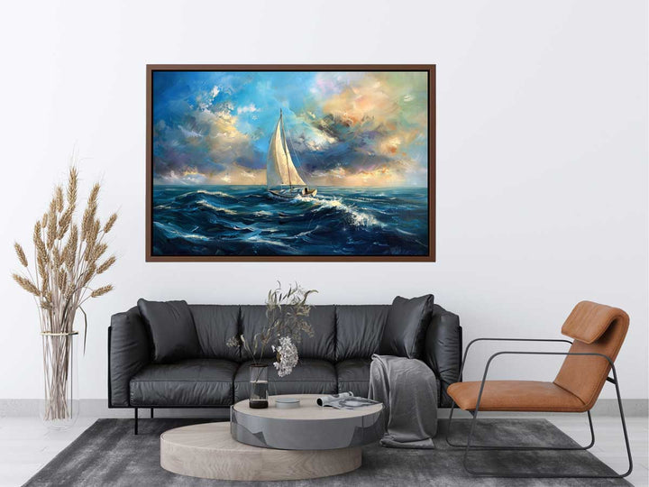 Sailing Boat Painting