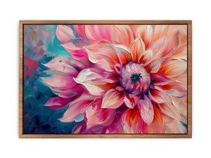 Floral Painting on Canvas Poster