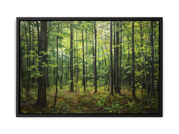 Northern Hardwood Forest Painting  Canvas Print