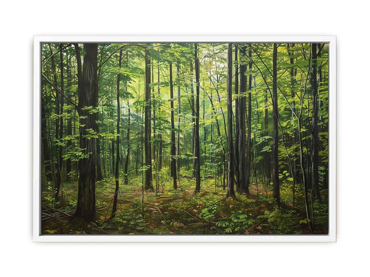 Northern Hardwood Forest Painting Framed Print