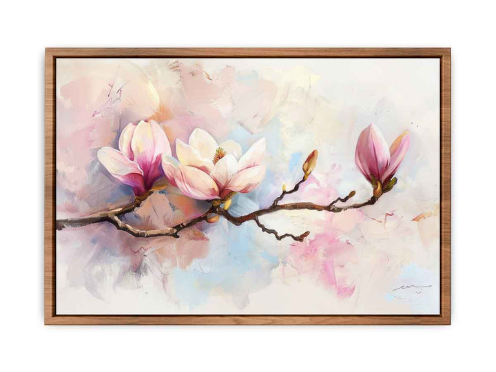 Magnolia Flower Painting Poster