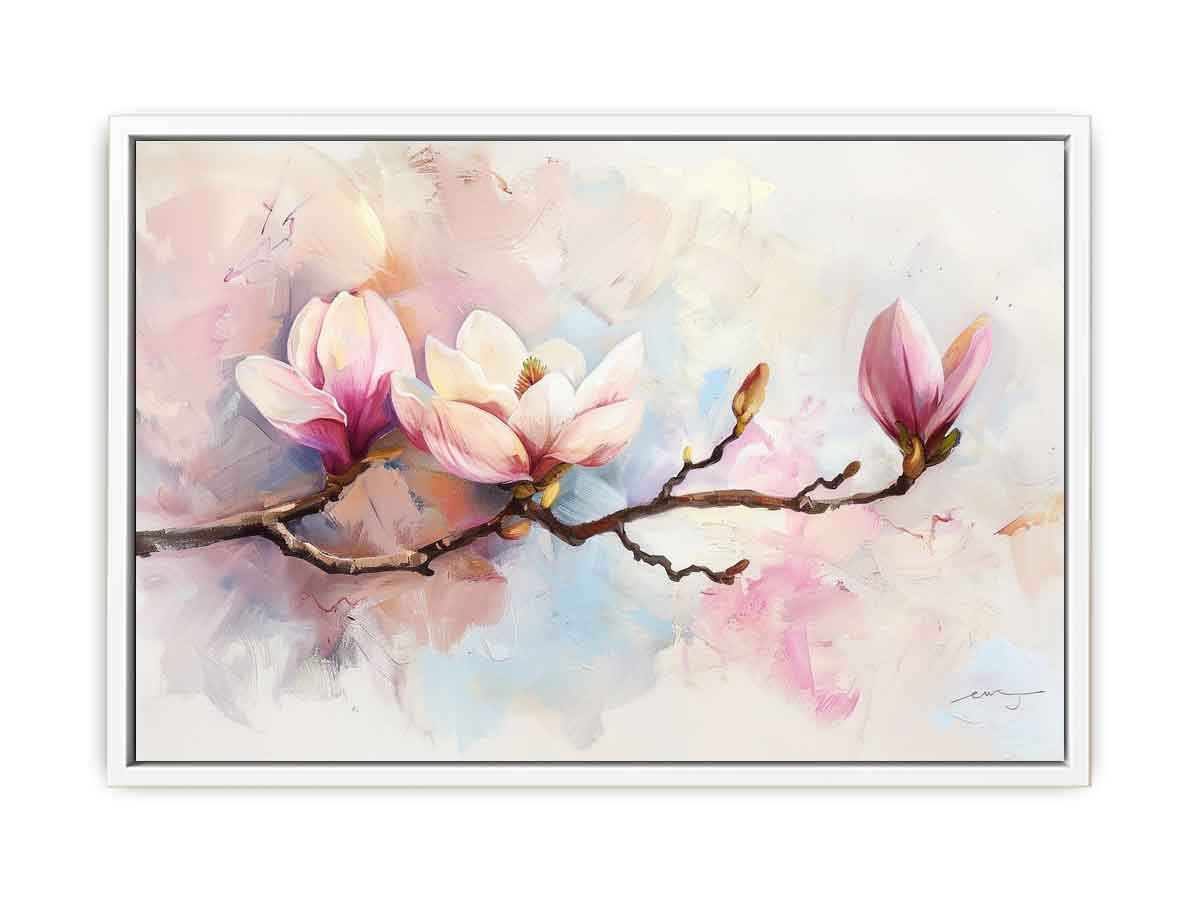 Magnolia Flower Painting Framed Print