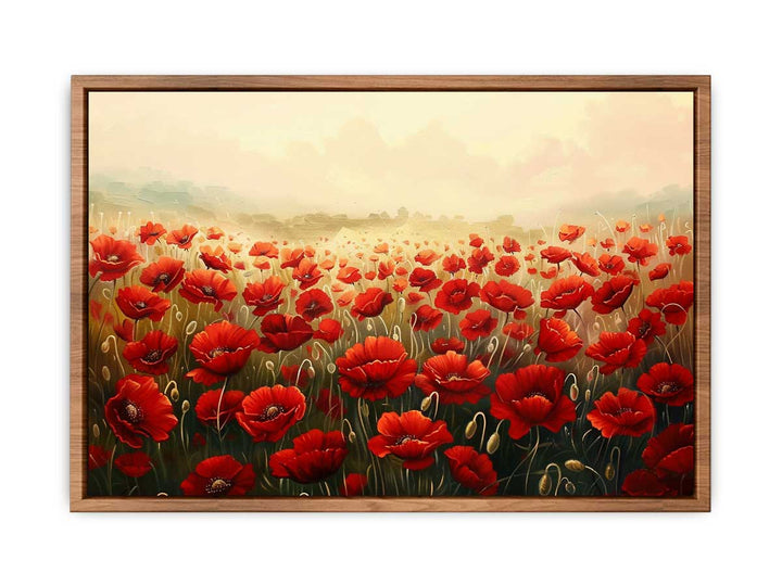 Poppy Field Painting Poster