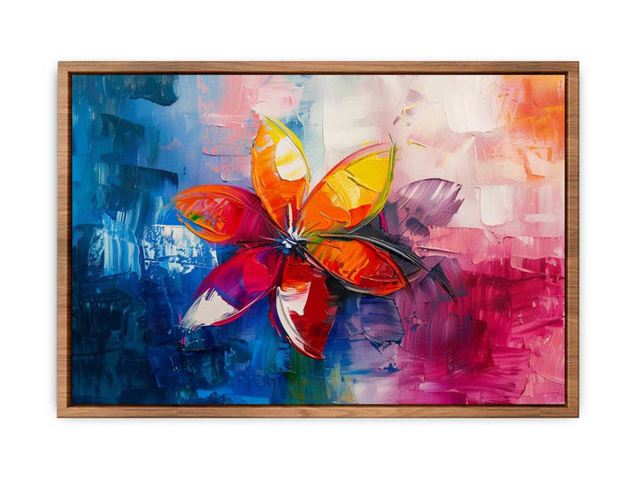 Floral Abstract Painting framed Print