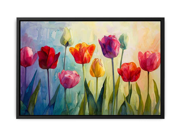 Tulip Painting  Canvas Print