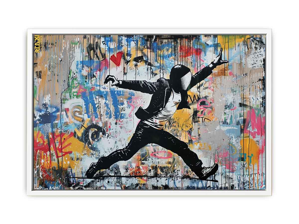 Street Art Painting Framed Print