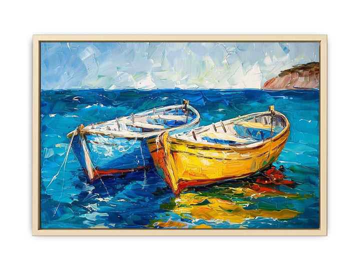 Boats Painting  Art Print