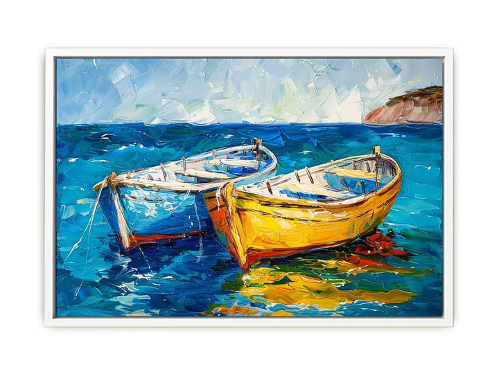Boats Painting Framed Print