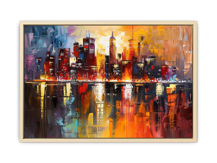 Modern Abstract City Art  Art Print