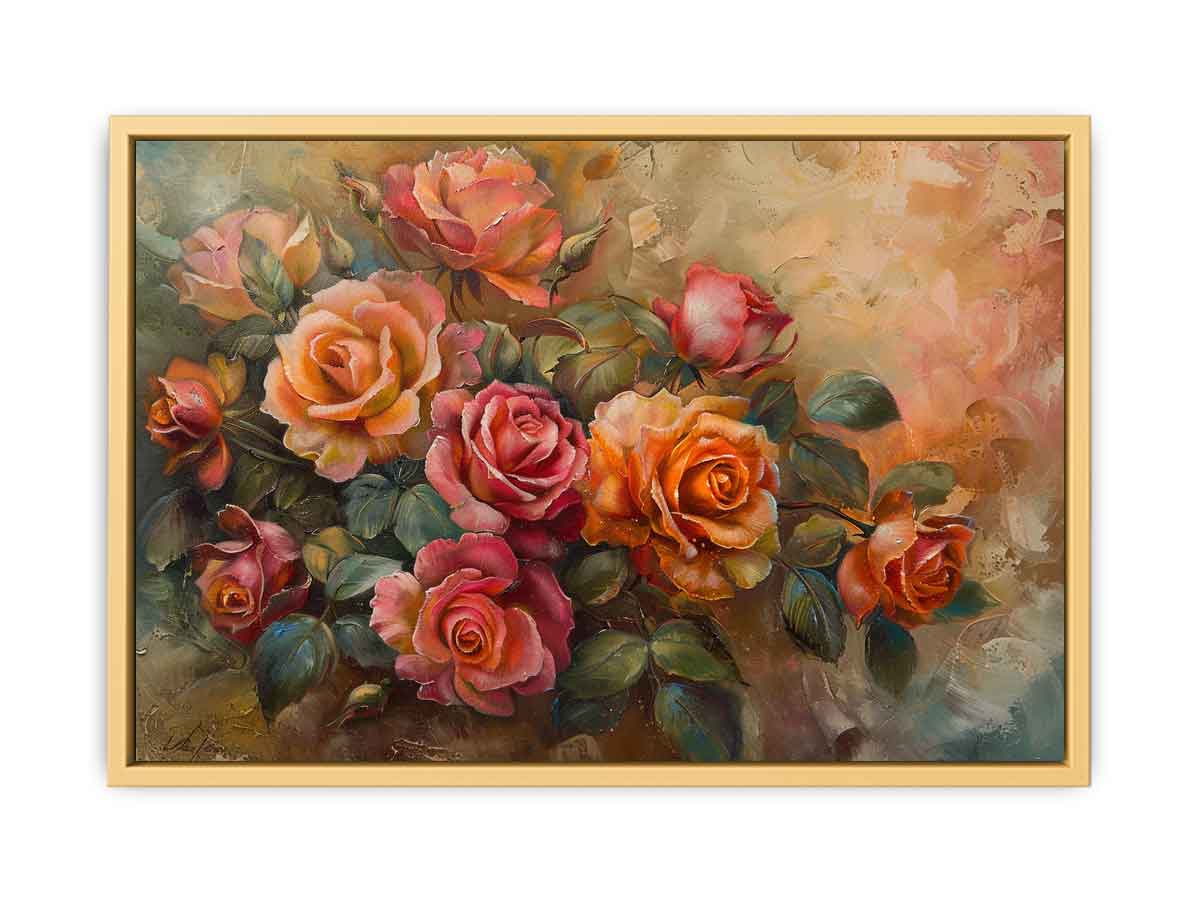 Floral Fine Art painting  Streched canvas