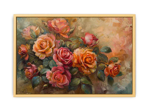 Floral Fine Art painting  Streched canvas