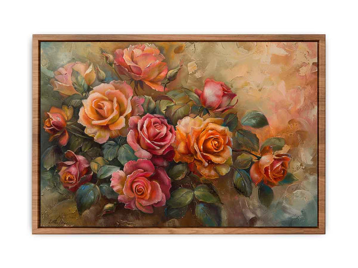 Floral Fine Art painting framed Print