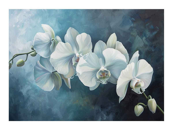 White Orchid  Painting