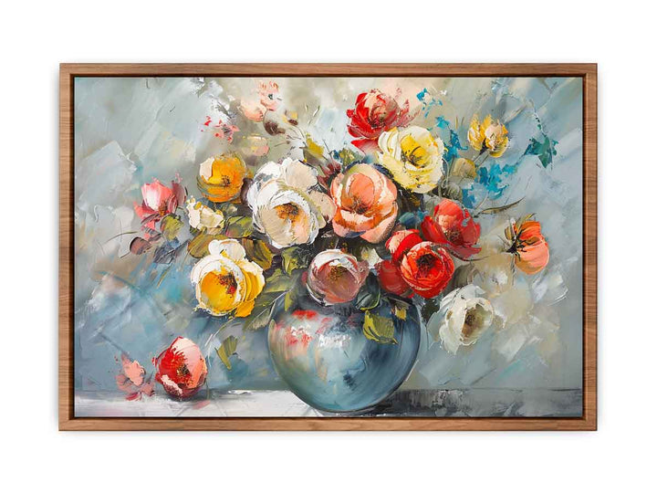 Flower in a Vase Painting Poster