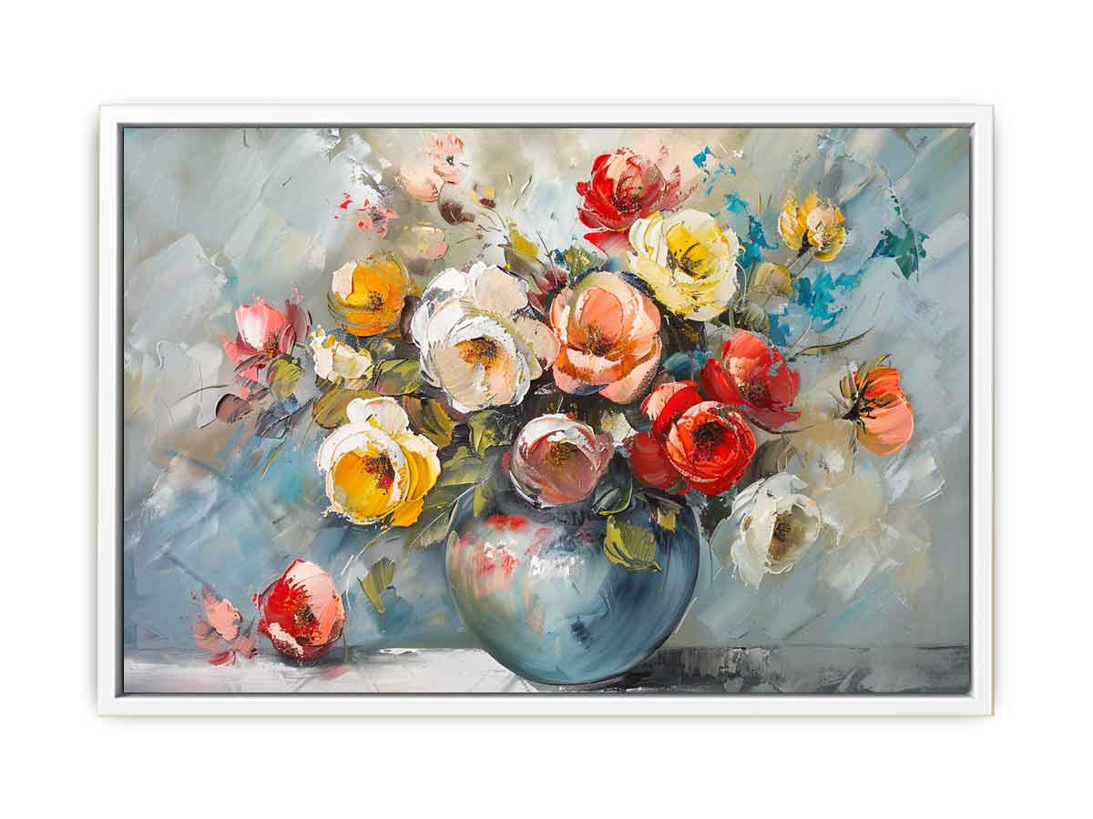 Flower in a Vase Painting Framed Print