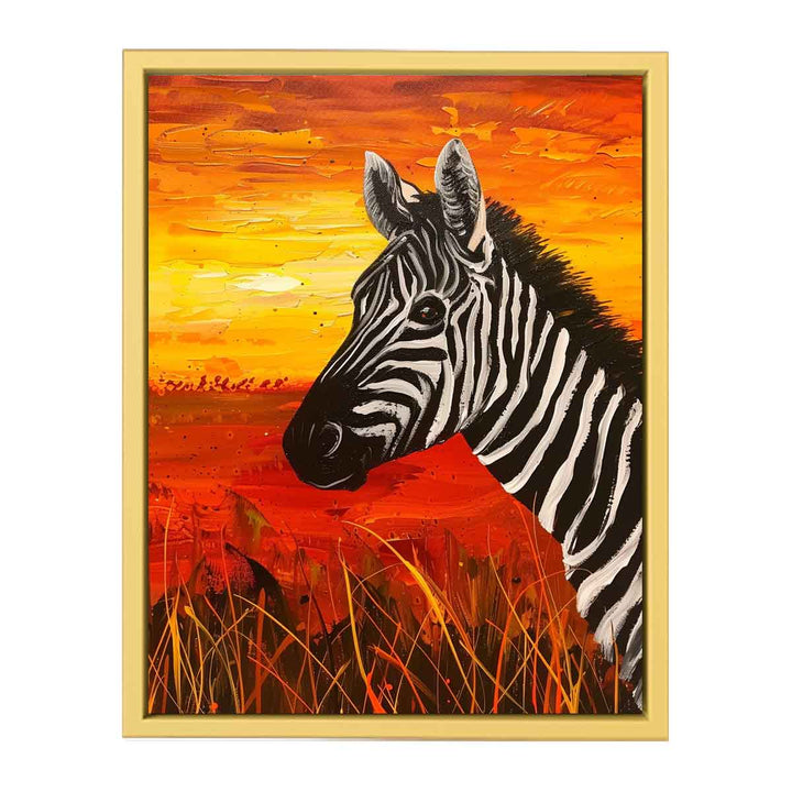 Zebra Painting  Streched canvas