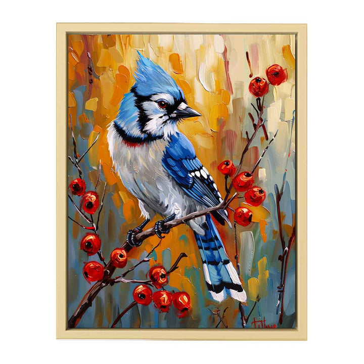 Blue Jay Painting  Art Print