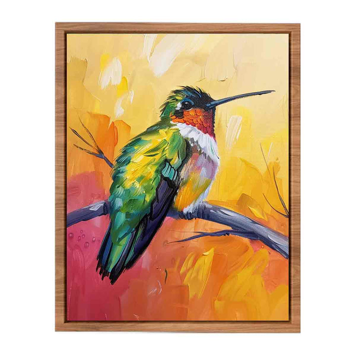 Humming Bird Painting Poster
