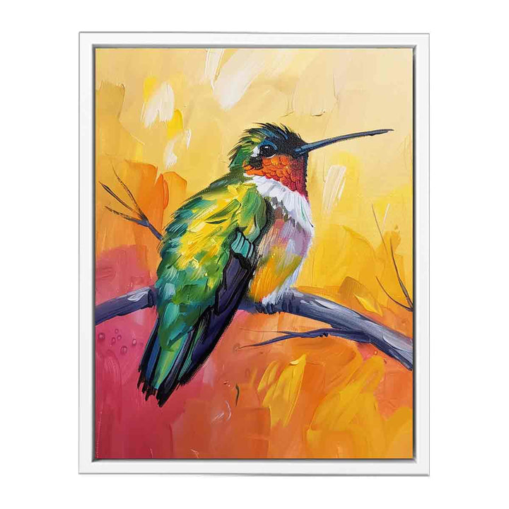 Humming Bird Painting Framed Print