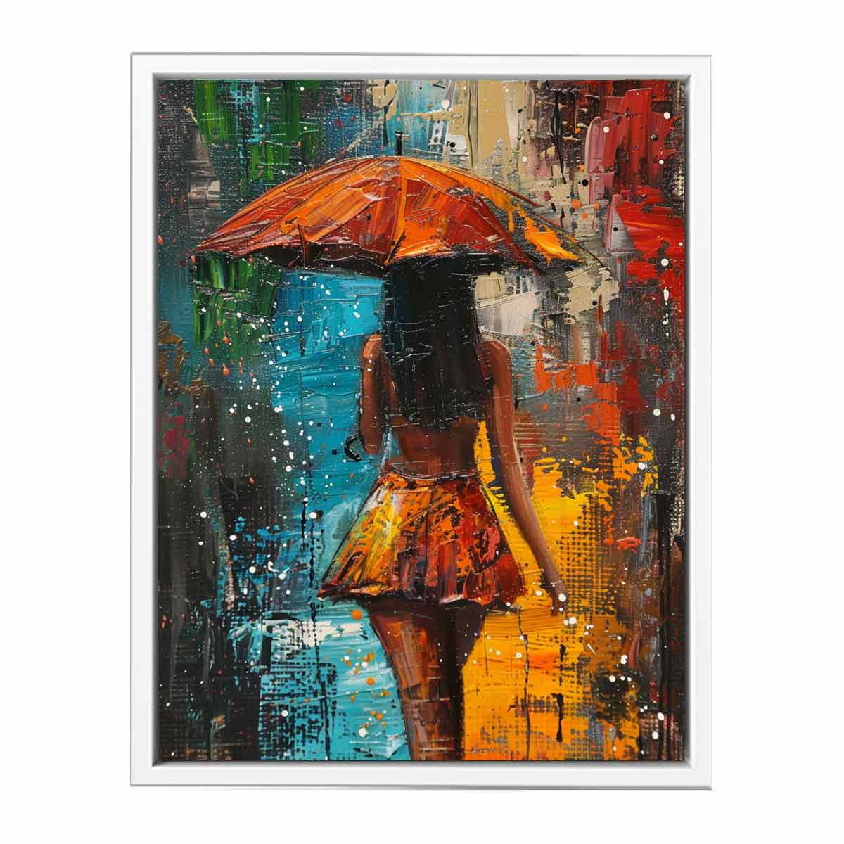Umbrella  Painting Framed Print