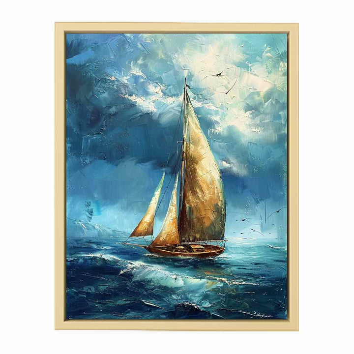 Sailing Boat  Painting  Art Print