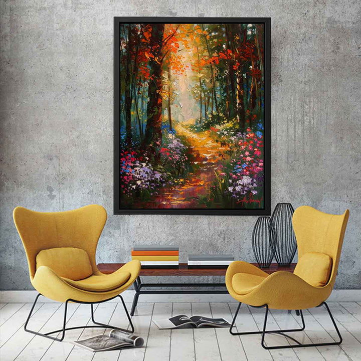 Fine Art  Forest Painting canvas Print