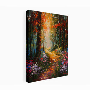 Floral   Forest Painting