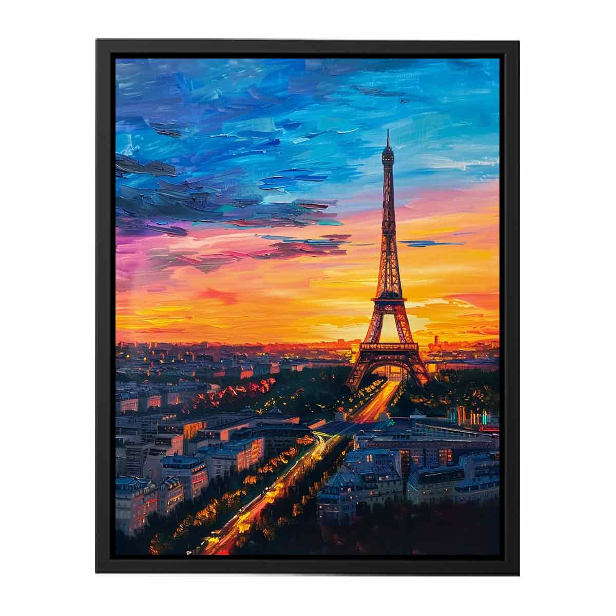 Eiffel Painting  Canvas Print
