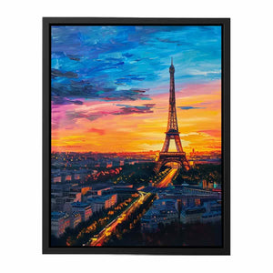 Eiffel Painting  Canvas Print