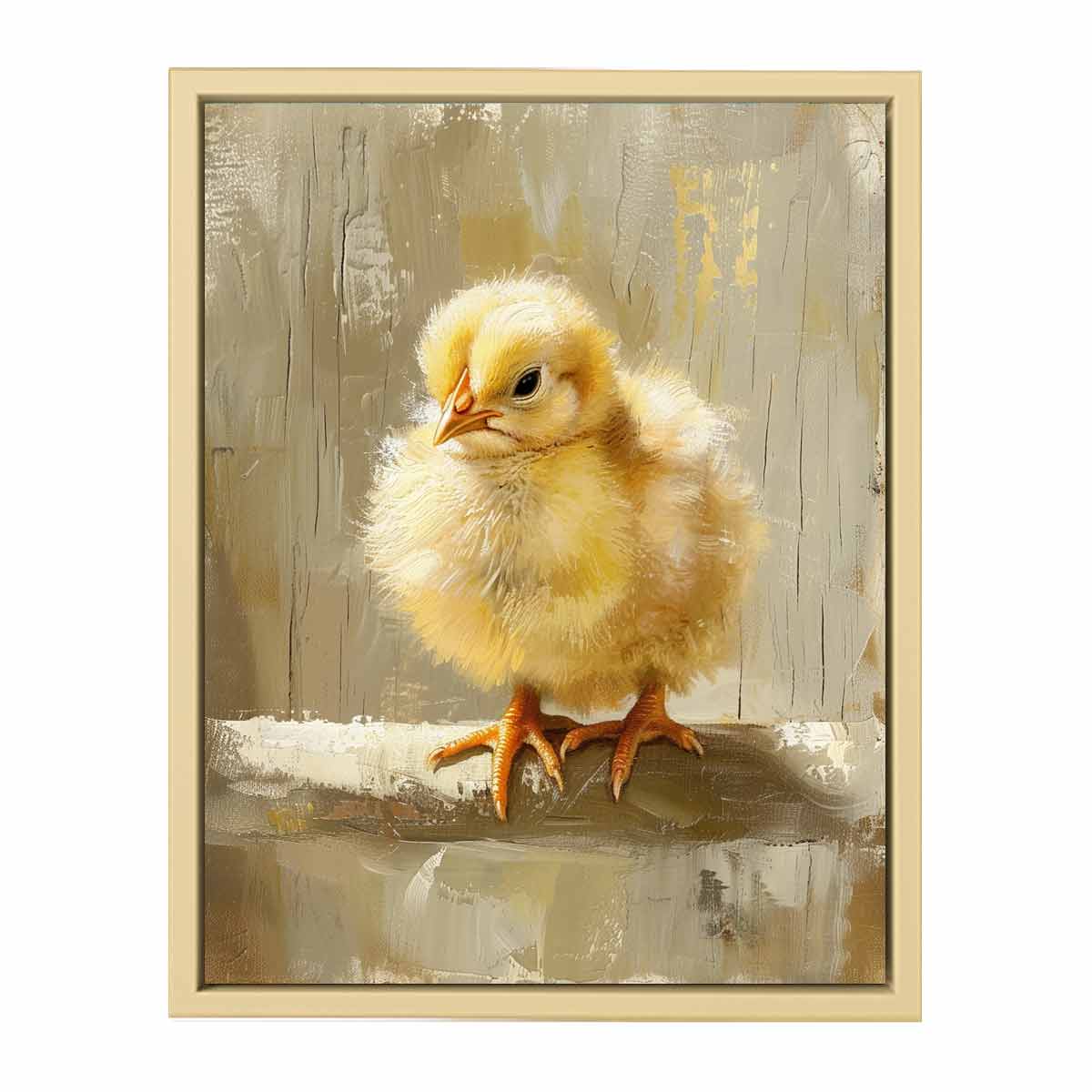 Baby Chicken Art Painting  Art Print