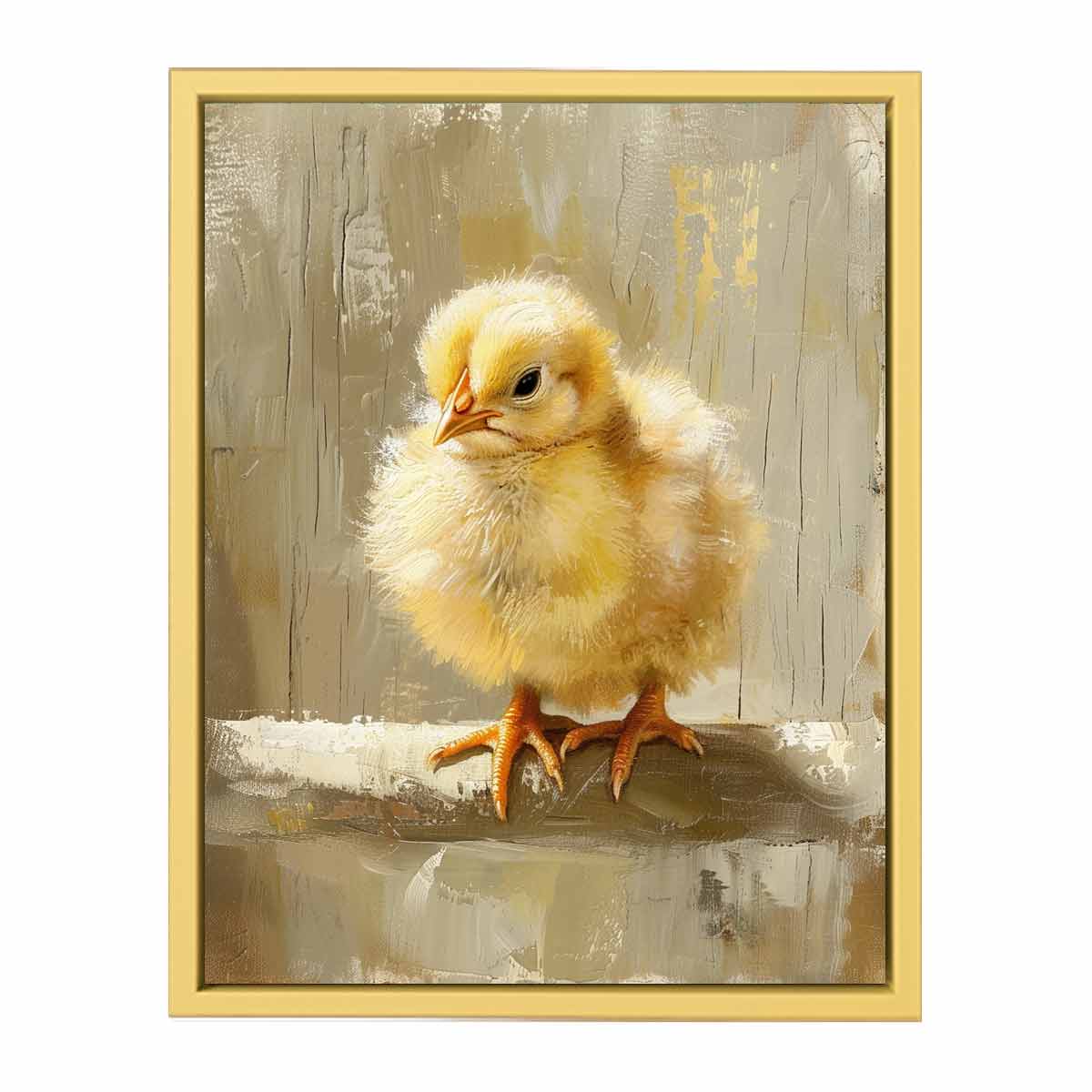Baby Chicken Art Painting  Streched canvas