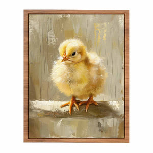 Baby Chicken Art Painting Poster