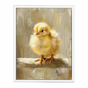 Baby Chicken Art Painting Framed Print