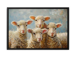 Baby Sheeps  Painting  Canvas Print