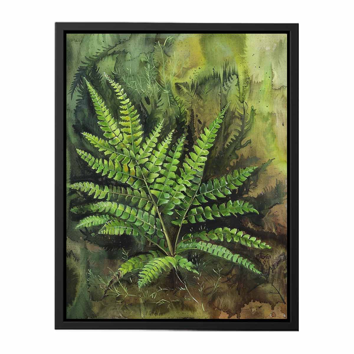 Eagle Fern Painting  Canvas Print