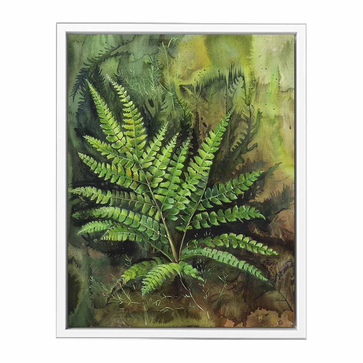 Eagle Fern Painting Framed Print