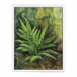 Eagle Fern Painting Framed Print