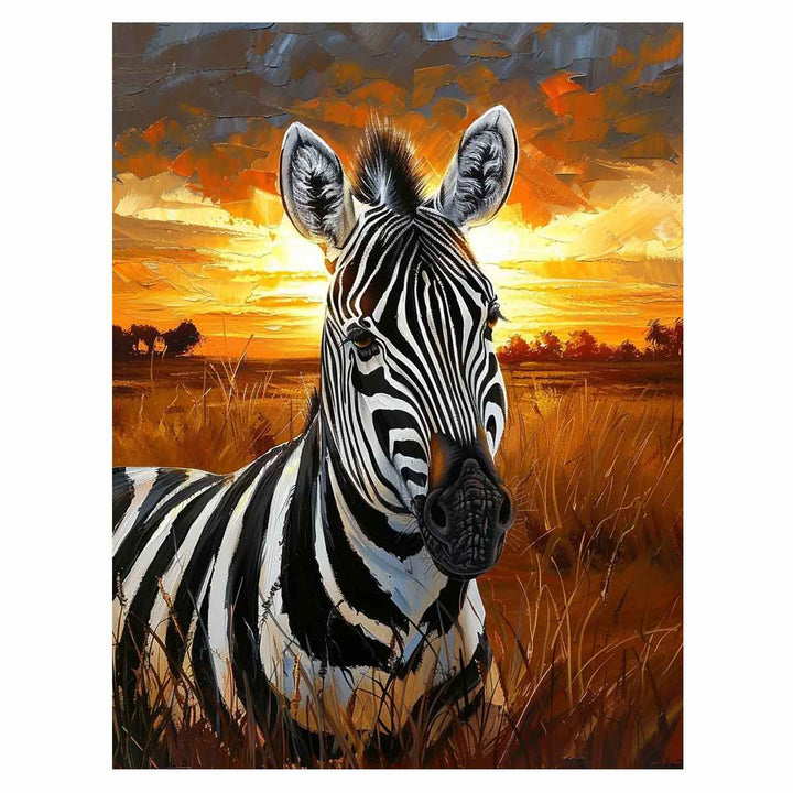 Zebra  Painting Art Print