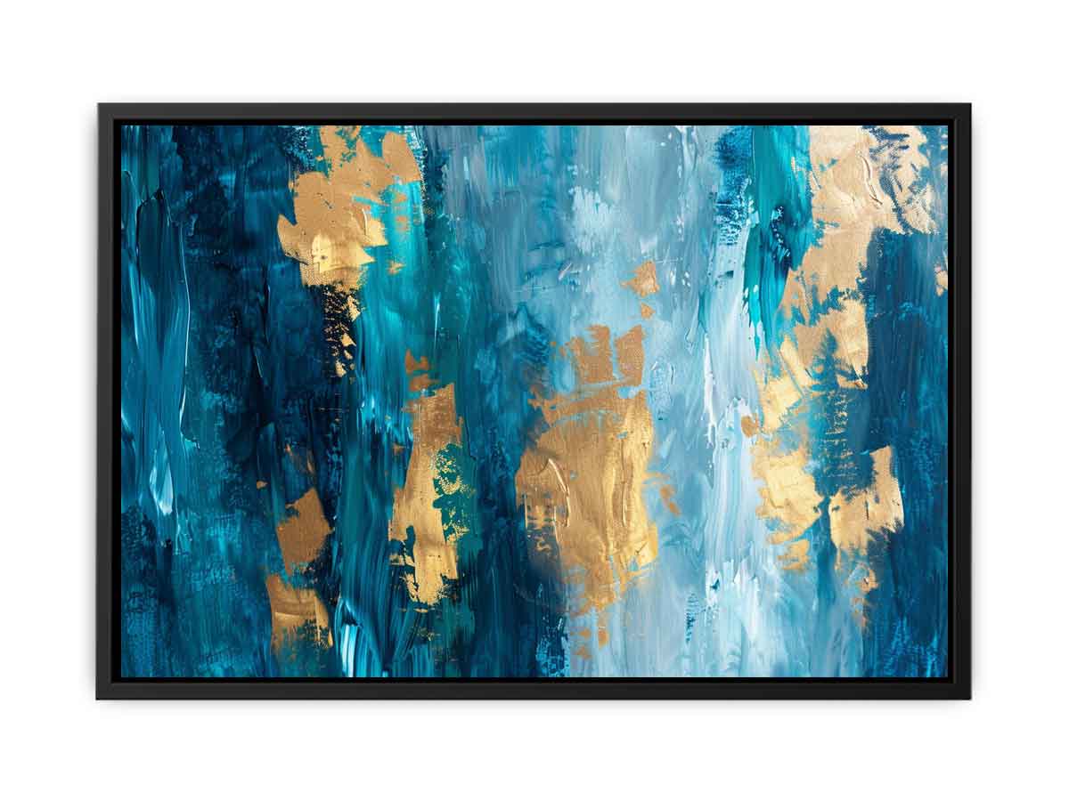Abstract Gold Luxury Painting  Canvas Print