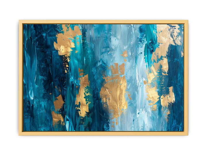 Abstract Gold Luxury Painting  Streched canvas